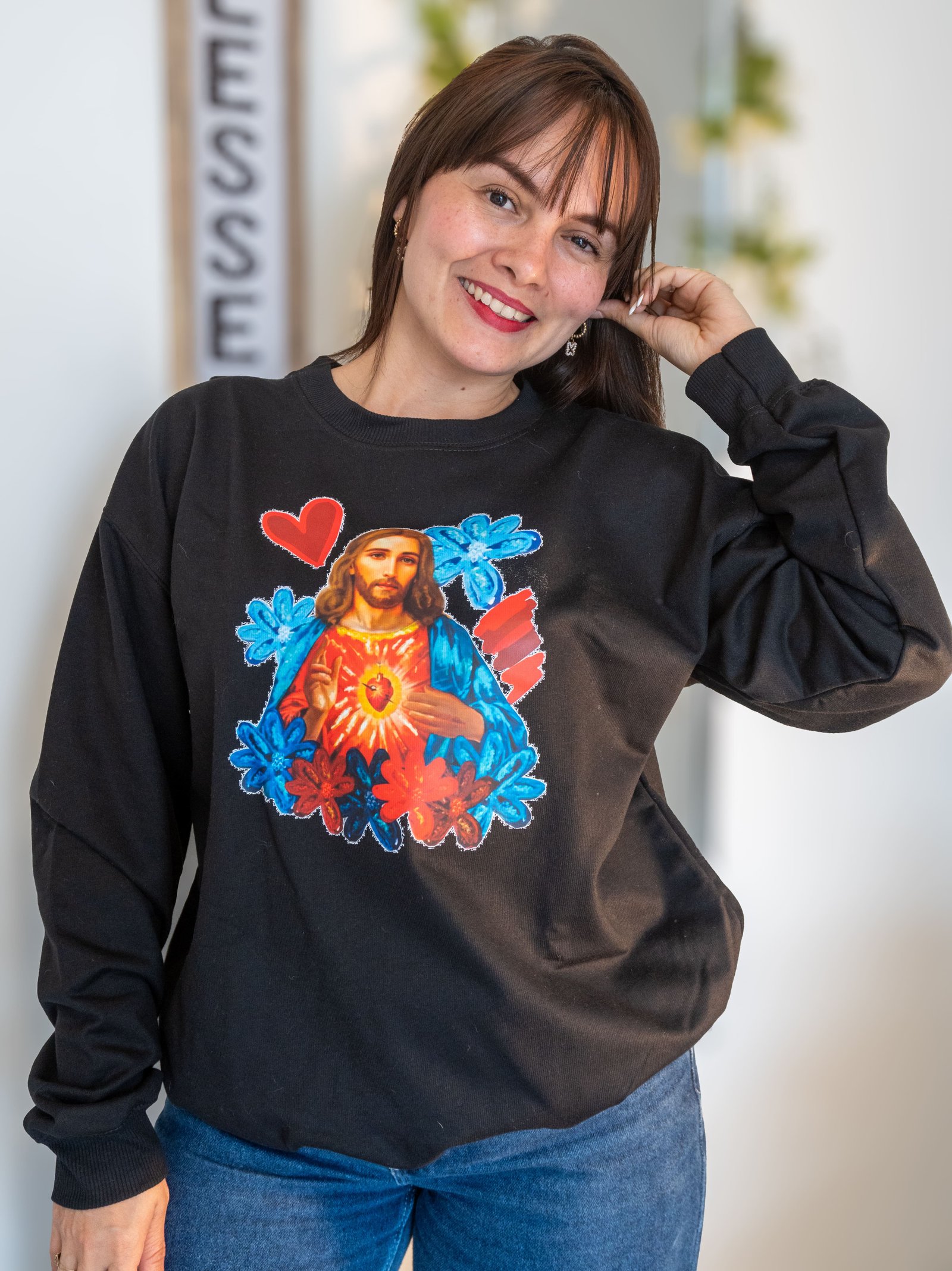 Buso con el Sagrado Corazón de Jesús